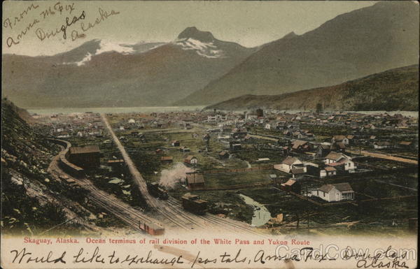 Ocean Terminus of Rail Division of the White Pass and Yukon Route Skagway Alaska