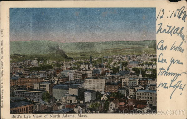 Bird's Eye View North Adams Massachusetts