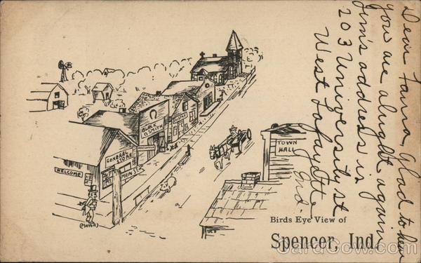 Birds Eye View Spencer Indiana