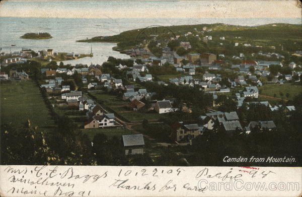 Camden from Mountain Maine