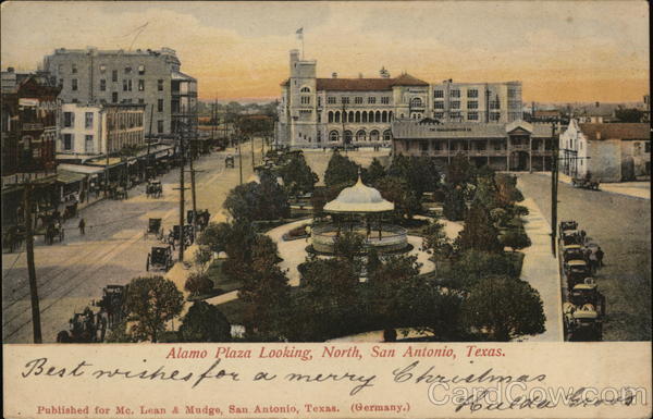 Alamo Plaza Looking North San Antonio Texas