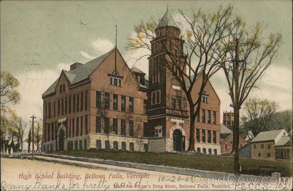 High School Building Bellows Falls Vermont