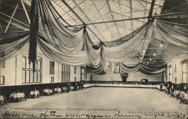 Gymnasium, Weightman Hall, University of Pennsylvania Philadelphia