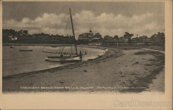 Crescent Beach from Belle Island Norwalk Connecticut