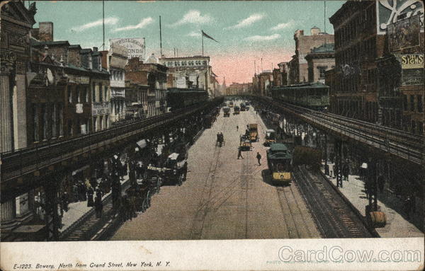 Bowery, North from Grand Street New York