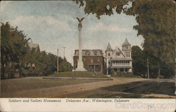 Soldiers and Sailors Monument, Delaware Avenue Wilmington