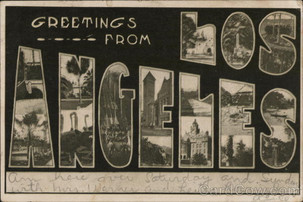 Greetings from Los Angeles California