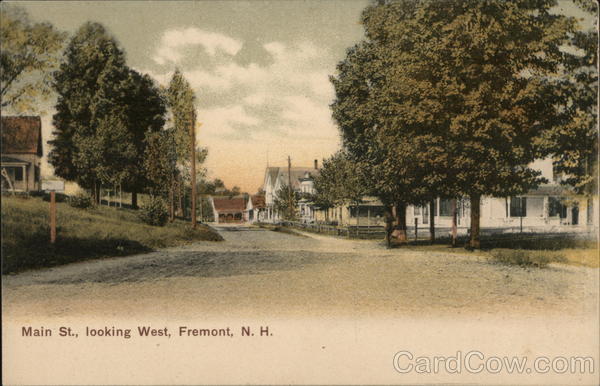 Main St., Looking West Fremont New Hampshire
