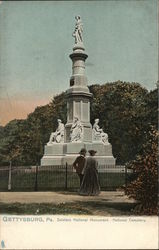 Soldiers' National Monument, National Cemetary Postcard