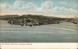 Honolulu Harbor Postcard