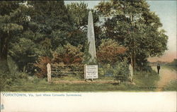 Spot Where Cornwallis Surrendered Postcard