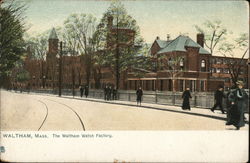 The Waltham Watch Factory Massachusetts Postcard Postcard Postcard