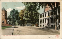 State Street and Pavilion Hotel Postcard