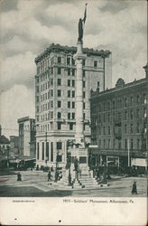 Soldiers' Monument Allentown, PA Postcard Postcard Postcard