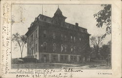 Central School Building Postcard