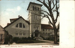 Central Methodist Church Brockton, MA Postcard Postcard Postcard
