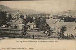 Looking Down the Delaware Valley from Stamford Postcard