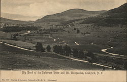 Big Bend of the Delaware River and Mt. Utsayantha Stamford, NY Postcard Postcard Postcard