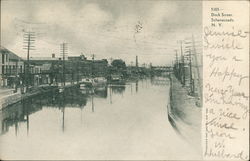Dock Scene Postcard