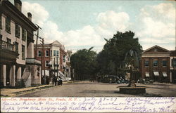 Corner of Broadway Main Street Postcard