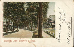 Greetings from Saratoga Springs New York Postcard Postcard Postcard