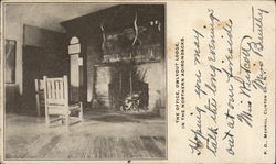 The Office, Owlyout Lodge in the Northern Adirondacks Merrill, NY Postcard Postcard 