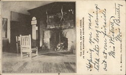 The Office, Owlyout Lodge in the Northern Adirondacks Merrill, NY Postcard Postcard Postcard