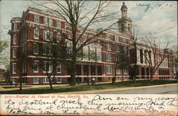 Hospital St. Vincent de Paul Norfolk, VA Postcard Postcard Postcard