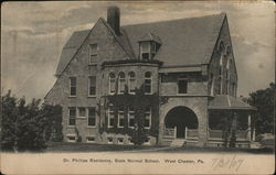 Dr. Phillips Residence, State Normal School Postcard