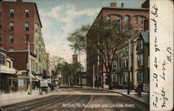 The Lafayette and Columbia Hotels Postcard
