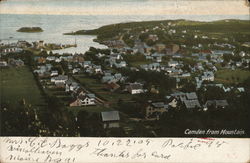 Camden from Mountain Maine Postcard Postcard Postcard