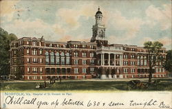 Hospital of St. Vincent de Paul Norfolk, VA Postcard Postcard Postcard