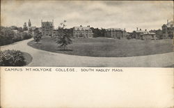 Campus Mt. Holyoke College Postcard