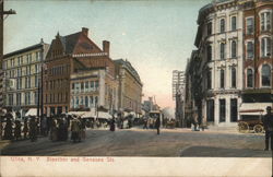 Bleecker and Genesee Sts. Postcard