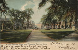 Taunton Green from Broadway Massachusetts Postcard Postcard Postcard
