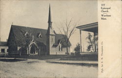 Episcopal Church Wareham, MA Postcard Postcard Postcard