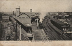 New Railroad Station Postcard