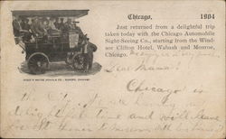Chicago Automobile Sight-Seeing Company Postcard