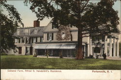 Oakland Farm, Alfred G. Vanderbilt's Residence Postcard