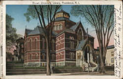 Brown University Library Providence, RI Postcard Postcard Postcard