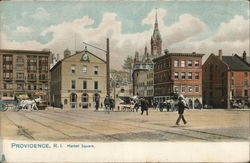 Market Square Providence, RI Postcard Postcard Postcard