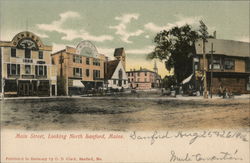 Main Street, Looking North Postcard