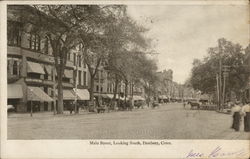 Main Street, Looking South Danbury, CT Postcard Postcard Postcard