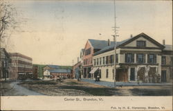 Center Street Brandon, VT Postcard Postcard Postcard