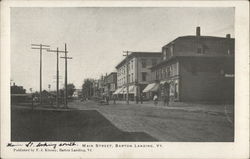 Main Street, Barton Landing Postcard