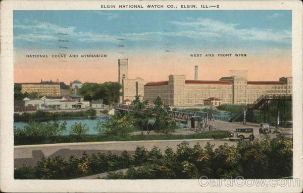 Elgin National Watch Co., National House, Gymnasium, West and Front Wing Illinois