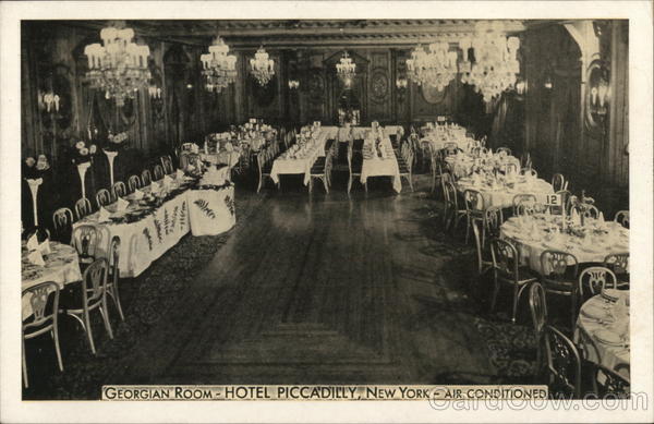 Georgian Room, Hotel Piccadilly New York City