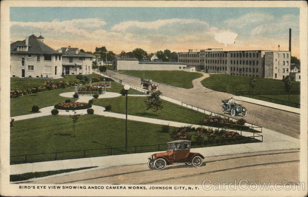 Bird's Eye View Showing Ansco Camera Works Johnson City New York