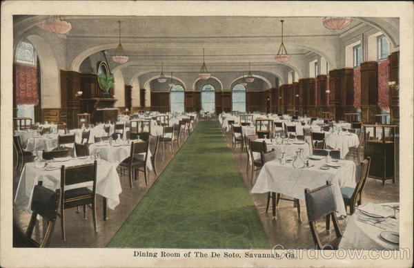 Dining Room of the De Soto Savannah Georgia