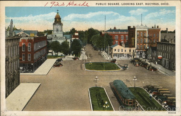 Public Square Looking East Bucyrus Ohio